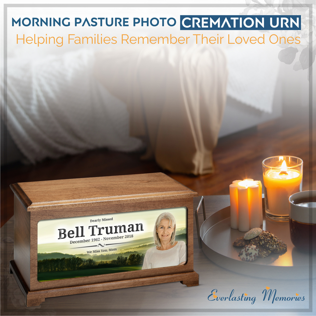 Morning Pasture Picture Cremation Urn