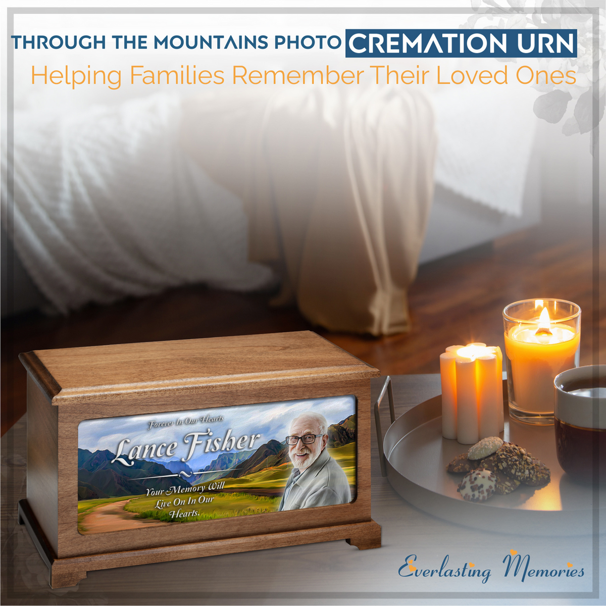 Through The Mountains Digital Photo Urn