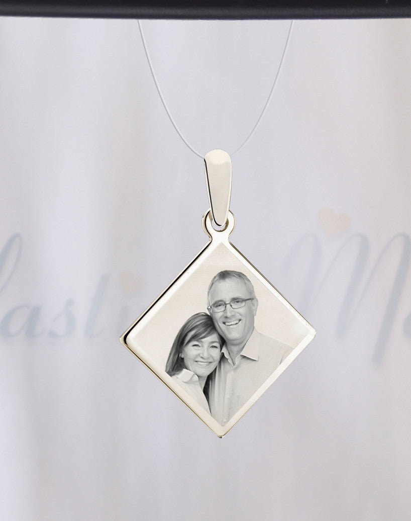 Diamond Photo Engraved Stainless Guardian