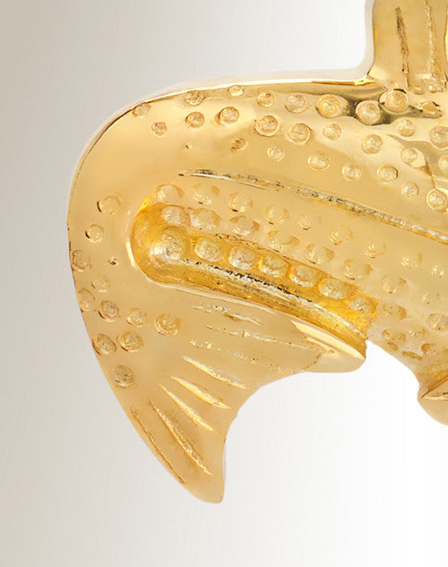 Gold Vermeil Fish Cremation Cremation Urn Keepsake