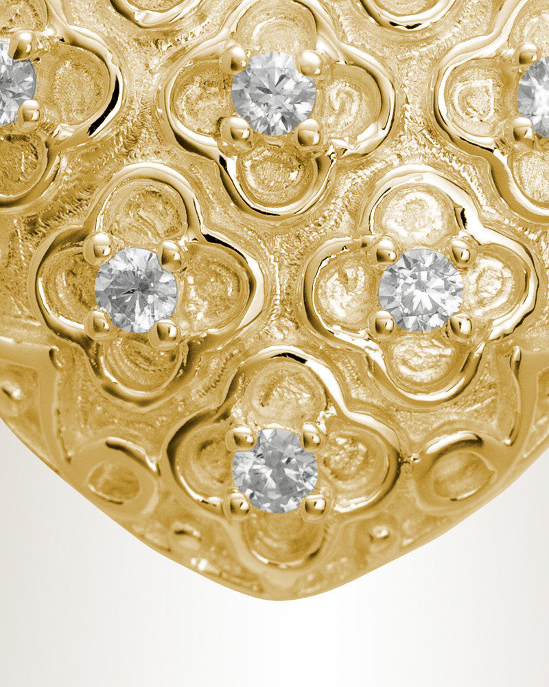 14K Gold Plated Twinkle Heart Urn Keepsake