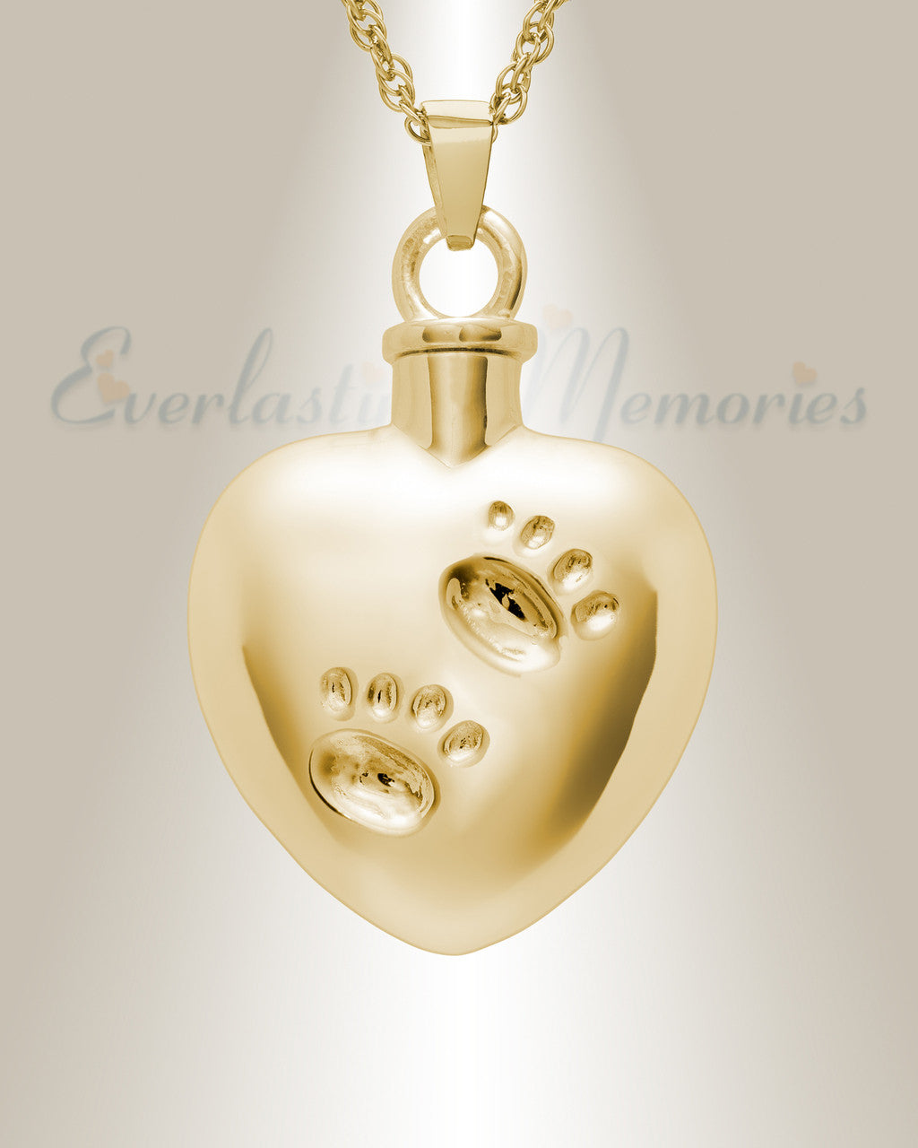Gold Plated Remember Me Heart Cremation Jewelry