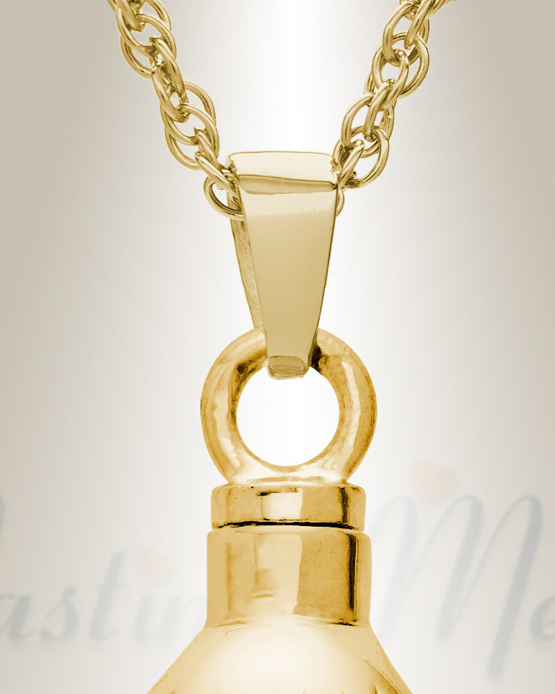 14K Gold Shells Urn Necklace
