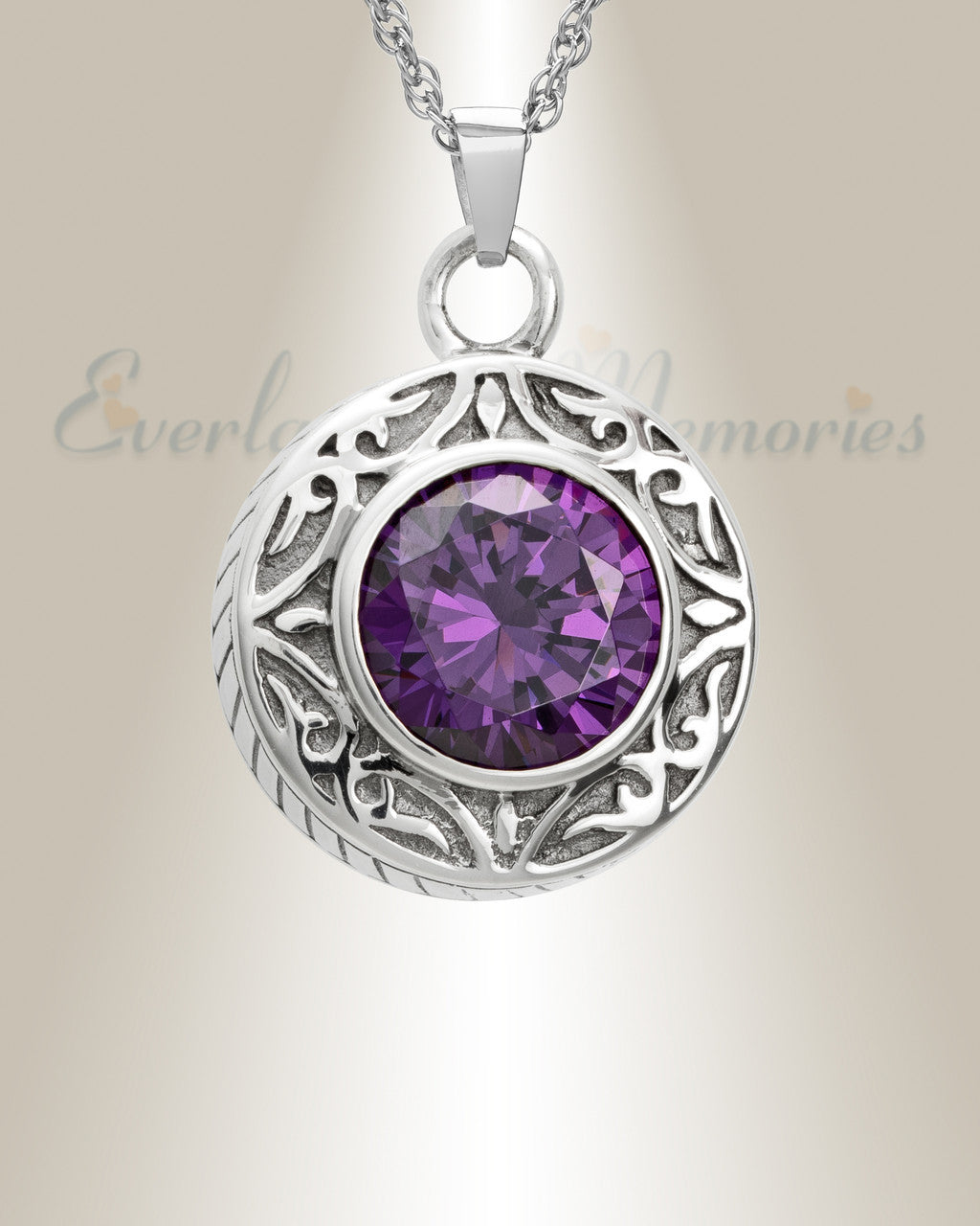 Sterling Silver Plum Cremation Urn Keepsake