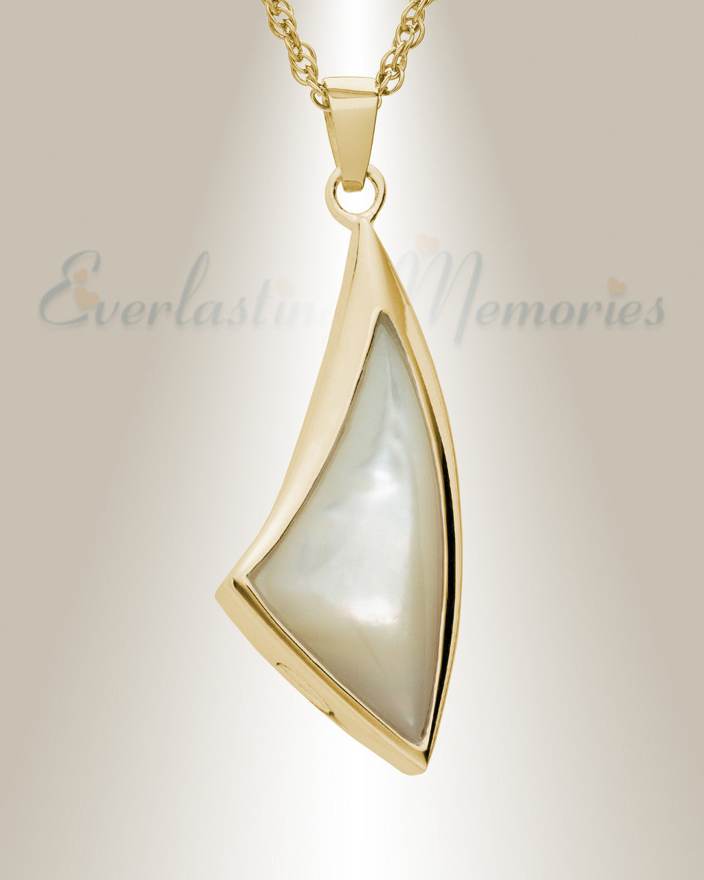 14K Gold Sail Away Urn Necklace