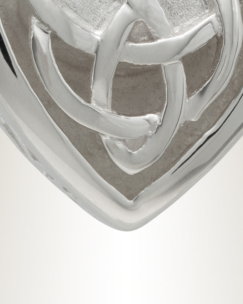14k White Gold Transcending Heart Memorial Pendant