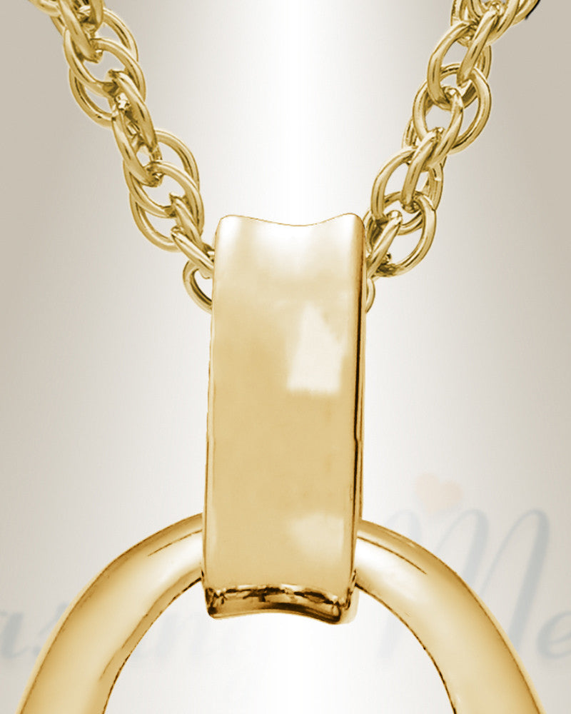 Gold Plated Tender Round Memorial Jewelry