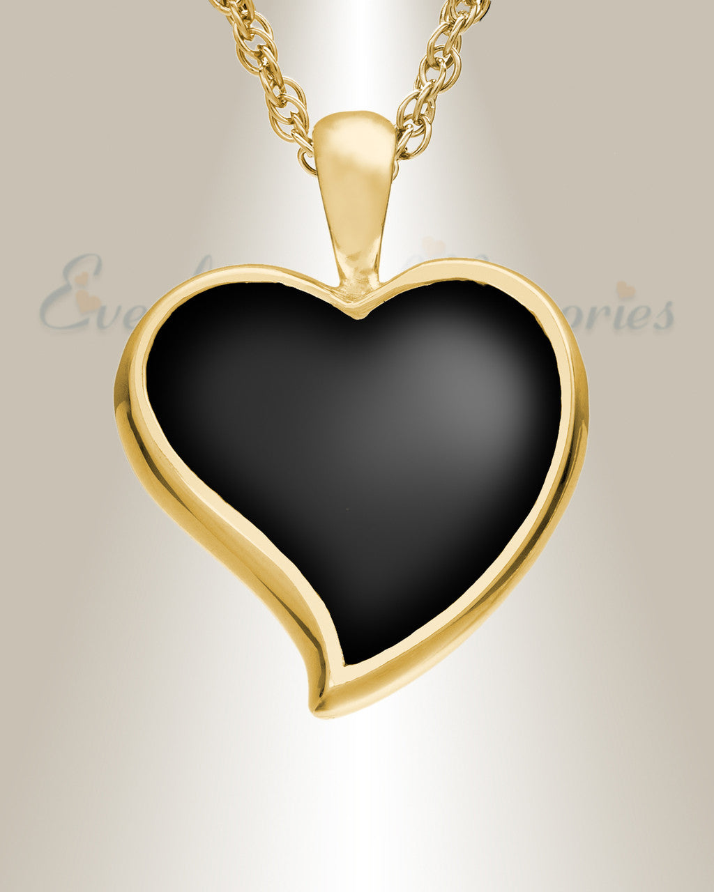 14k Gold Knighted Heart Remembrance Jewelry