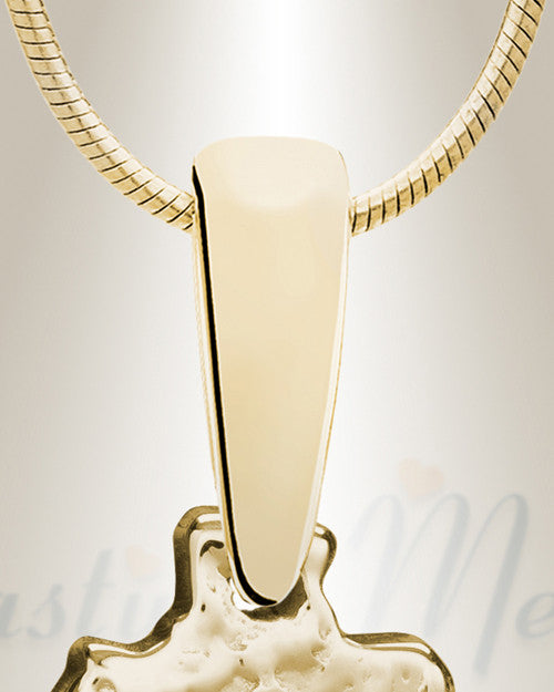 Solid 14K Gold Sagey Oak Ash Resin Jewelry