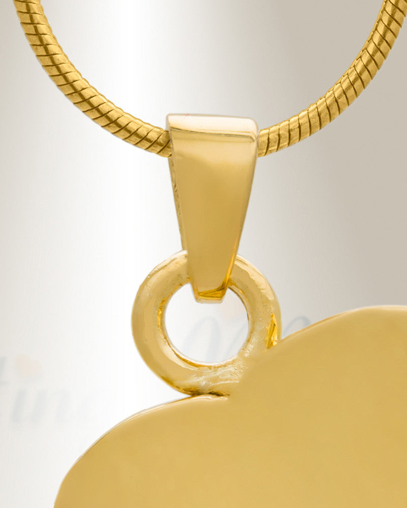 14K Gold Sophisticate Heart Memorial Locket