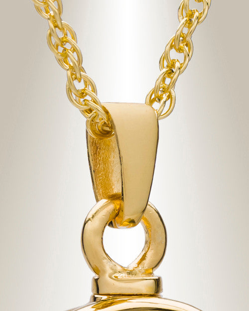 14K Gold Ringed Eternity Funeral Jewelry