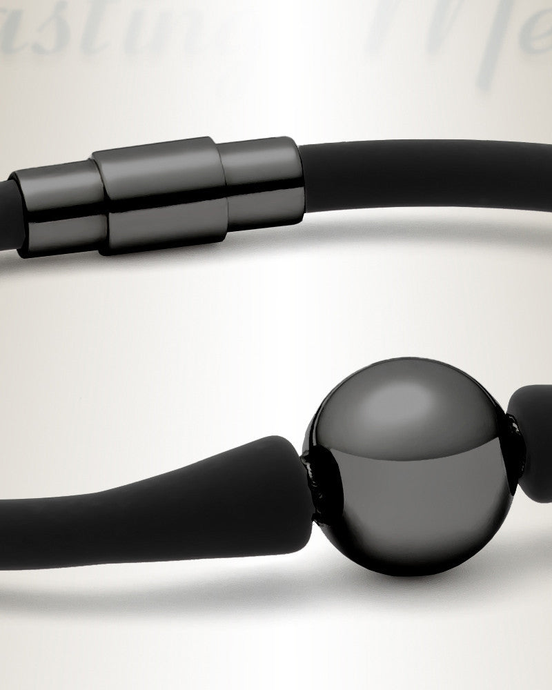 Black Stainless Steel Simplicity Bracelet Cremation Jewelry