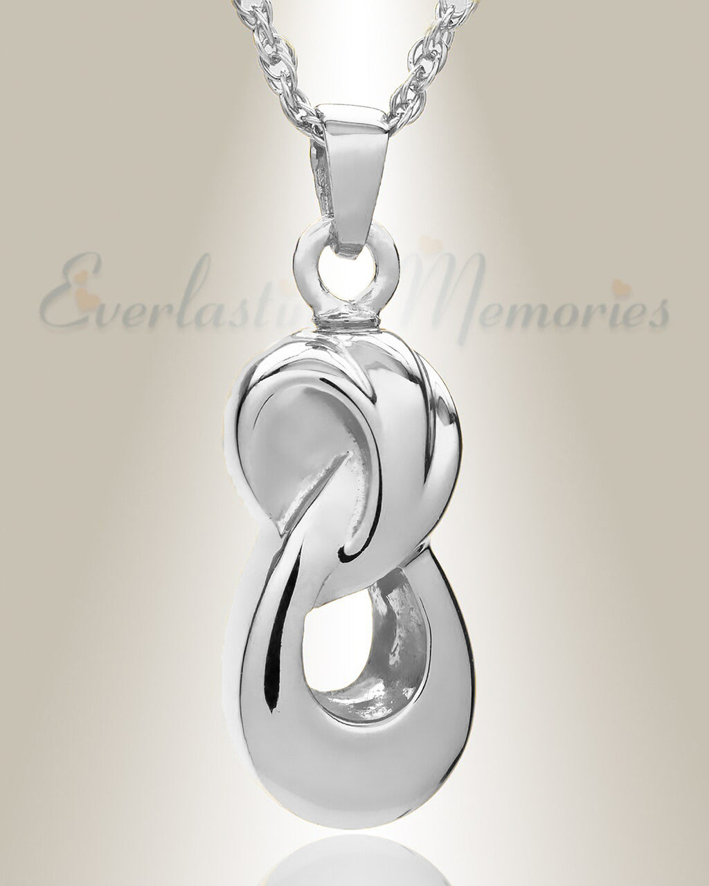 Everlasting Silver Infinity Companion Funeral Jewelry