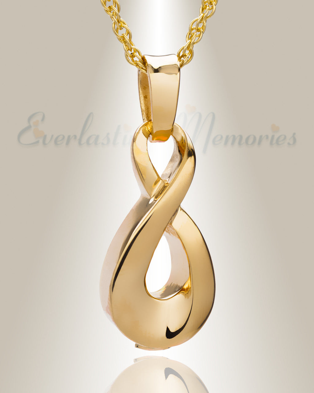 14K Gold Always Cremation Locket