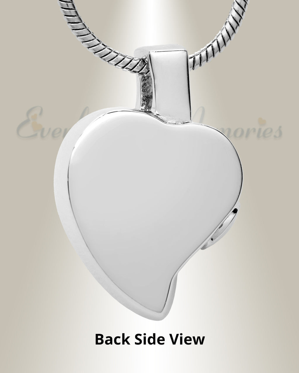 Silver Heavenly Heart Cremation Jewelry