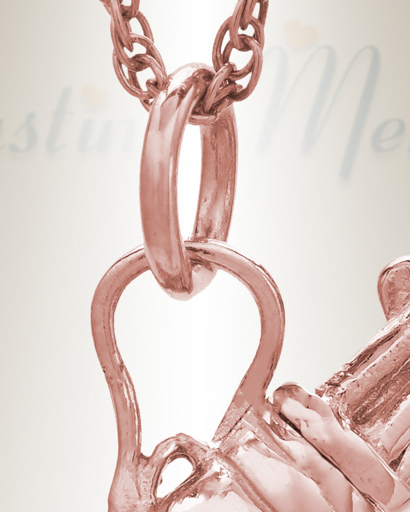 14K Rose Gold Golf Clubs Cremation Jewelry