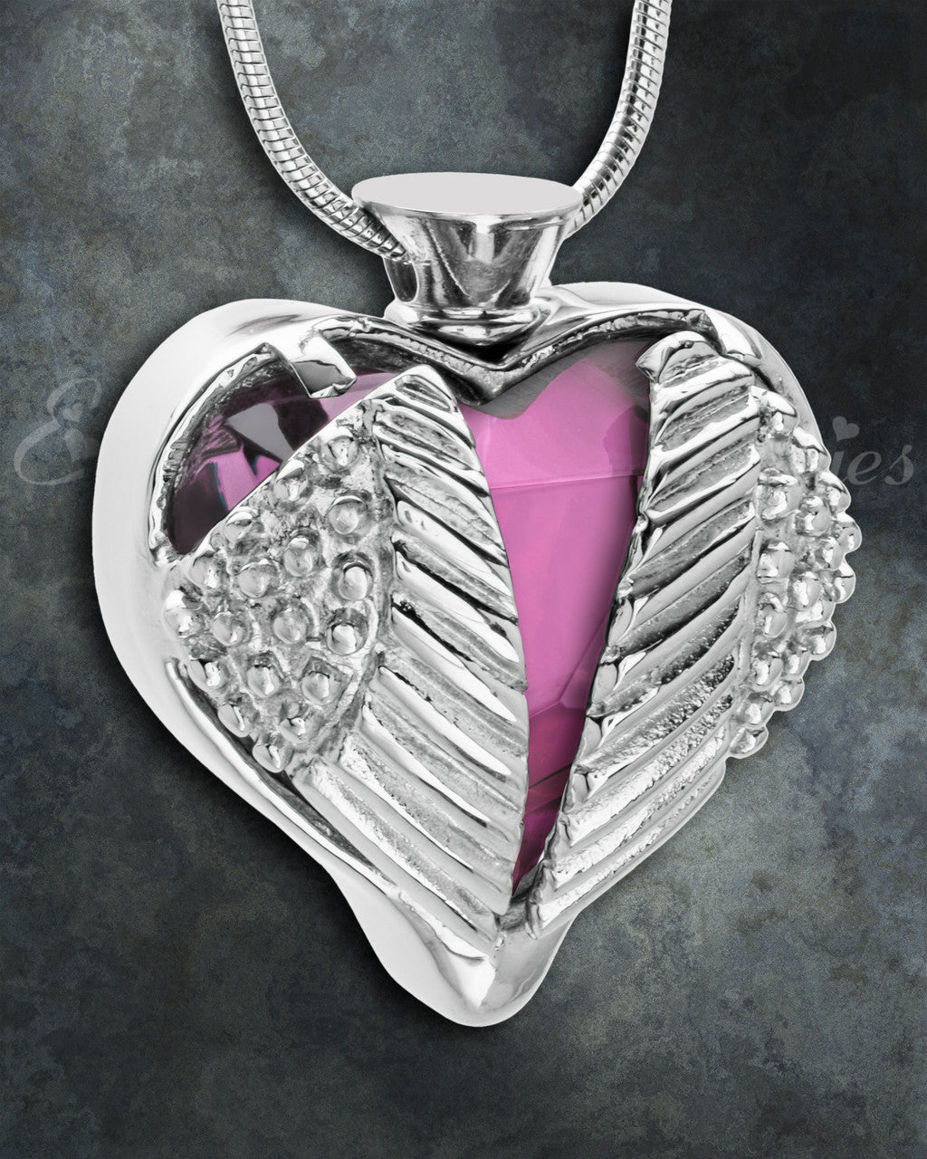 Stainless Purple Eternal Flight Cremation Jewelry