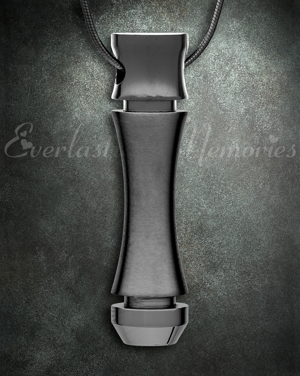 Forever Collection Black Marvel Cylinder Keepsake Urn Jewelry