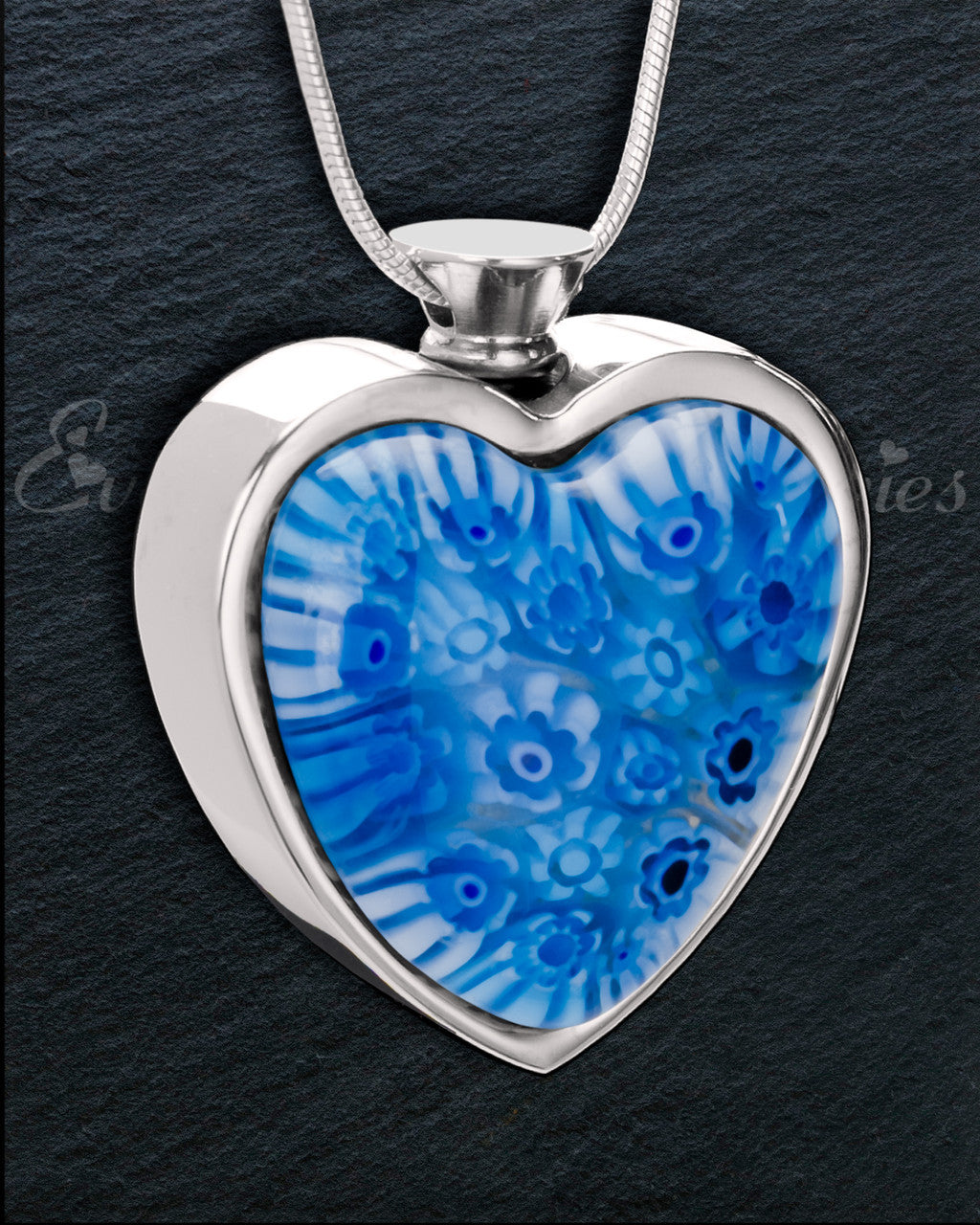 Transparent Waters Heart Cremation Locket