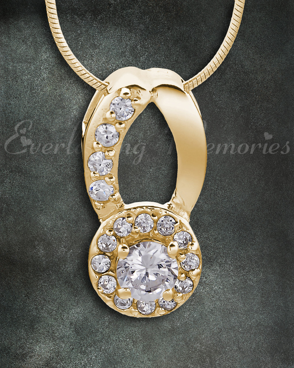 Gold Plated Simplicity Memorial Jewelry