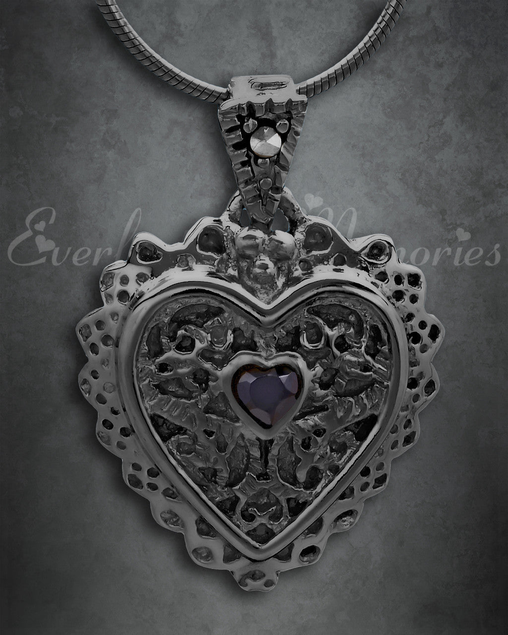 Black Sophisticate Heart Jewelry