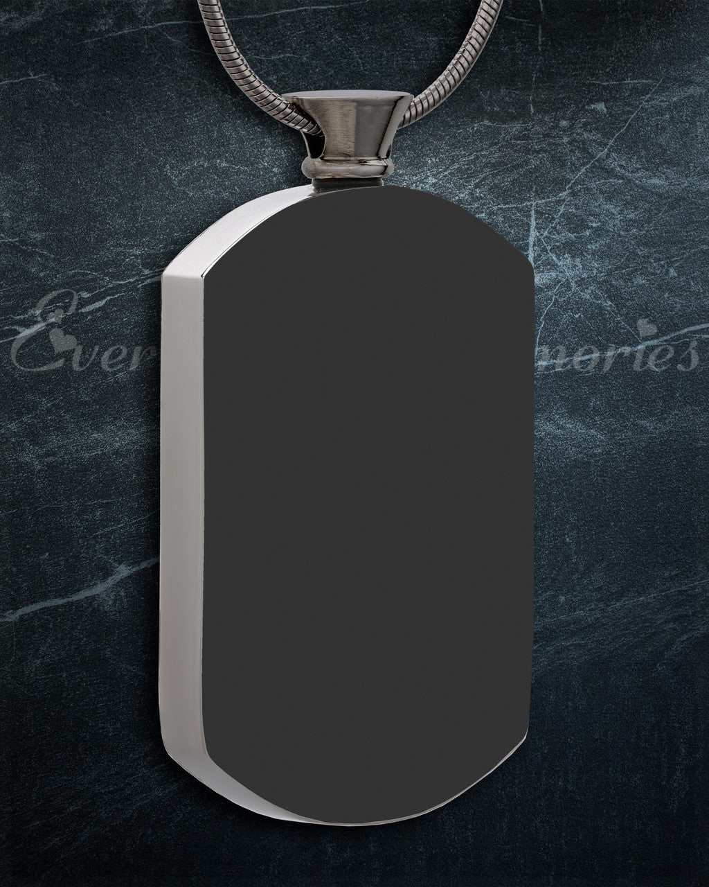 Black Pleasant Rectangle Urn Pendant