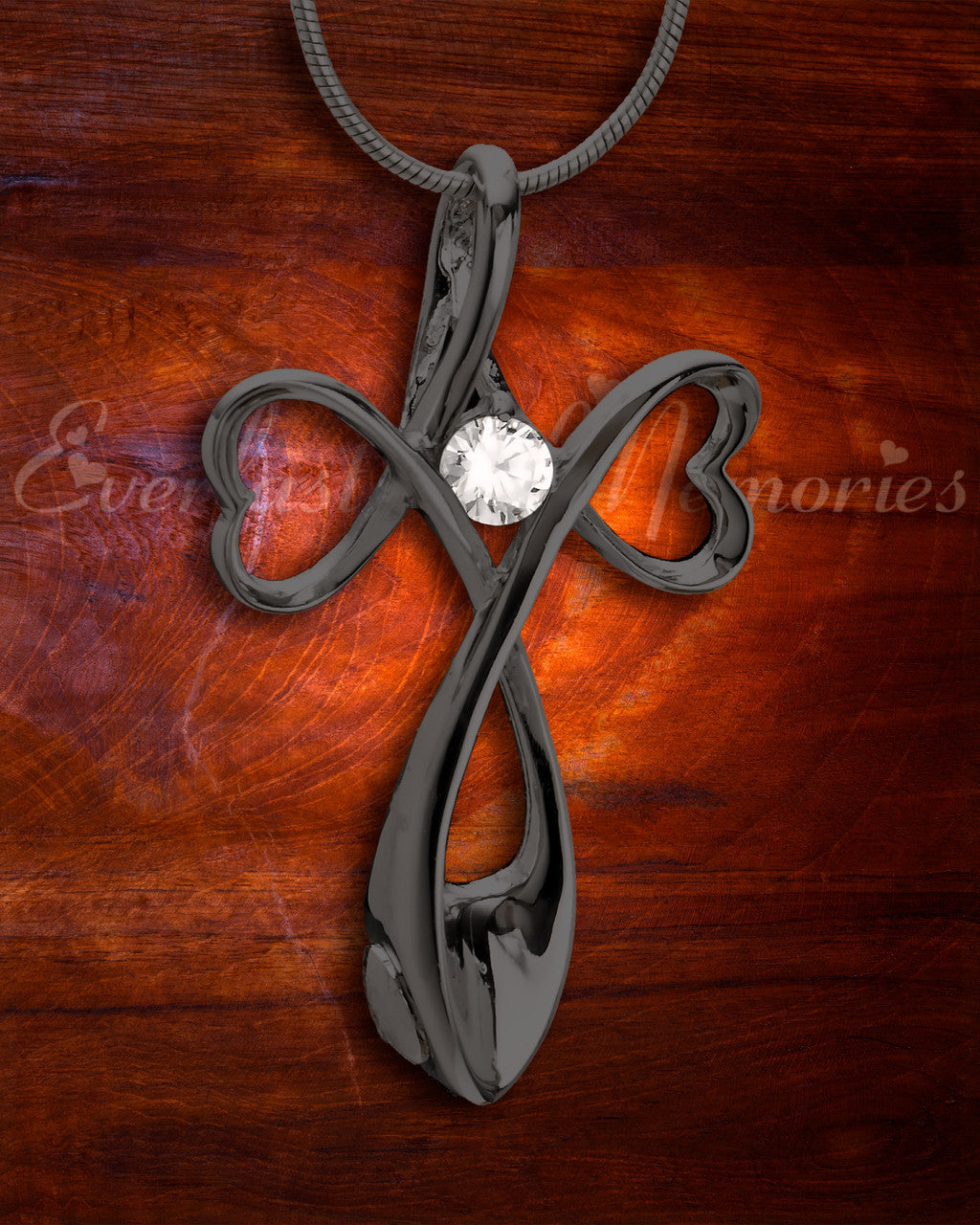 Black Peaceful Moments Cremation Jewelry