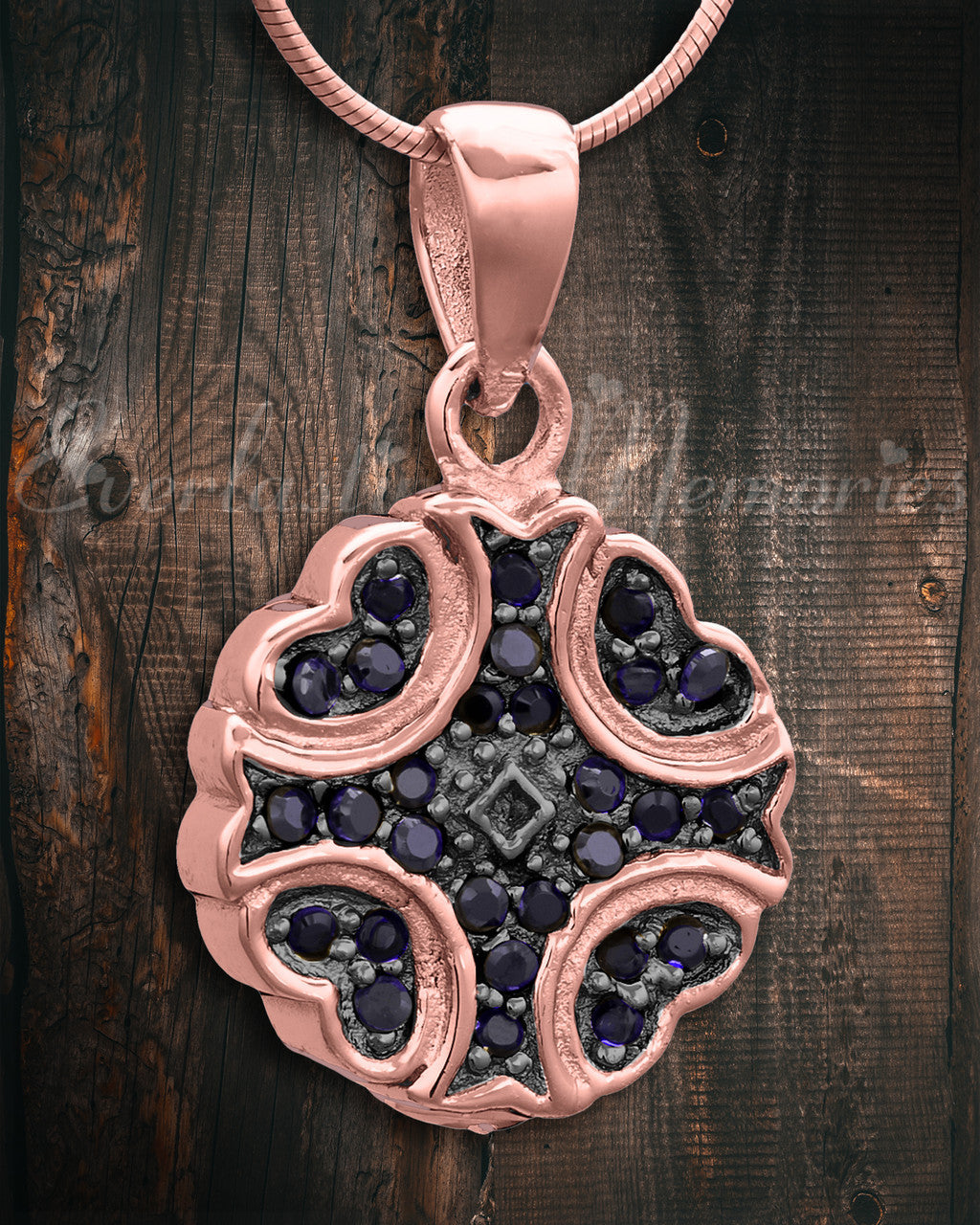 Rose Gold Celestial Cremation Jewelry