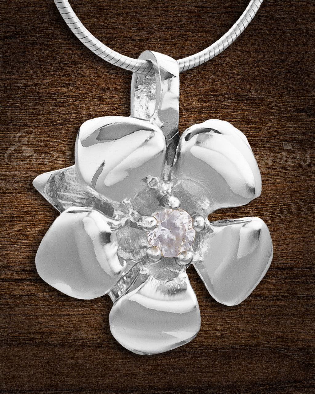 Silver Daisy Cremation Jewelry