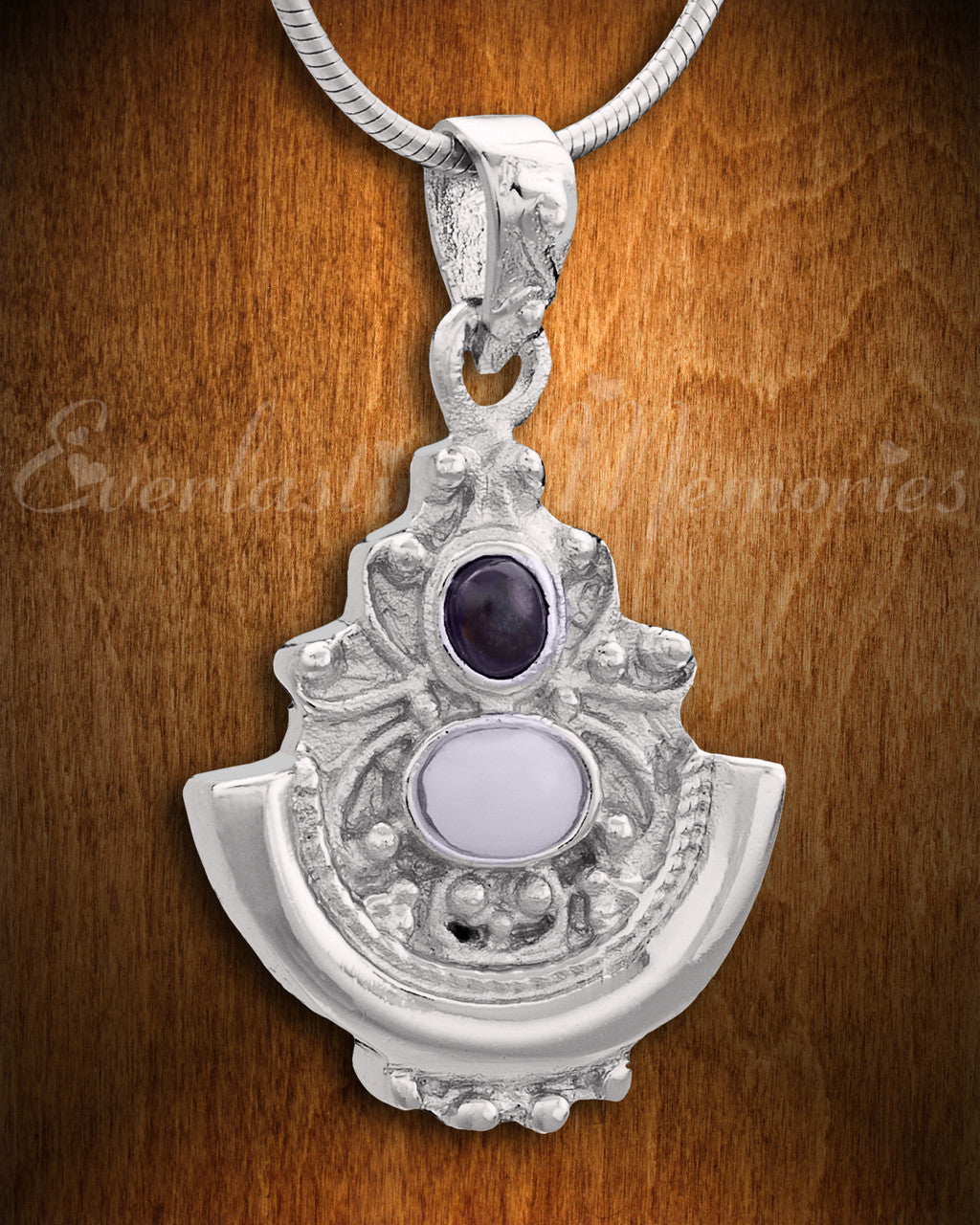 Silver Royalty Cremation Jewelry