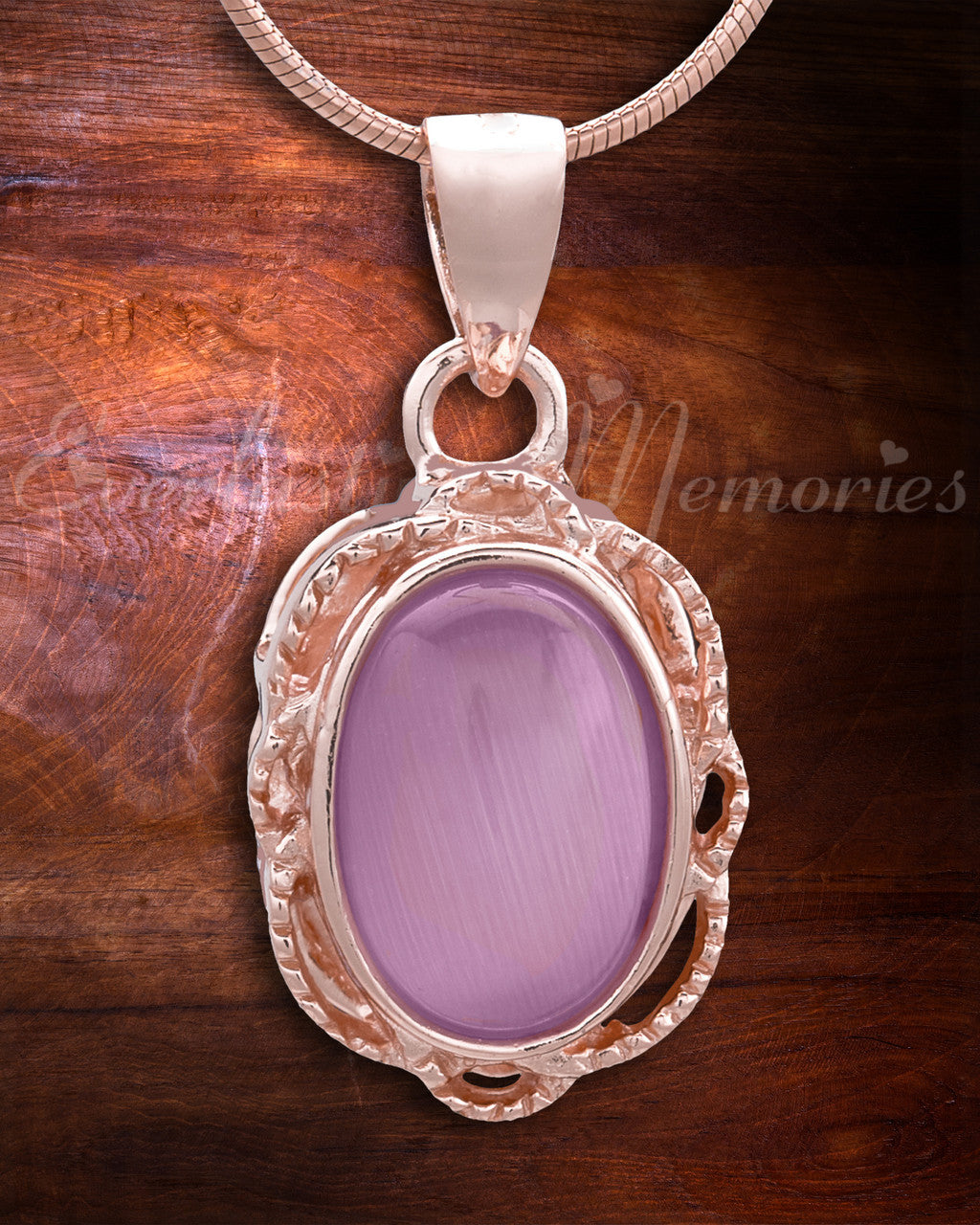 Rose Gold Sunset Cremation Jewelry