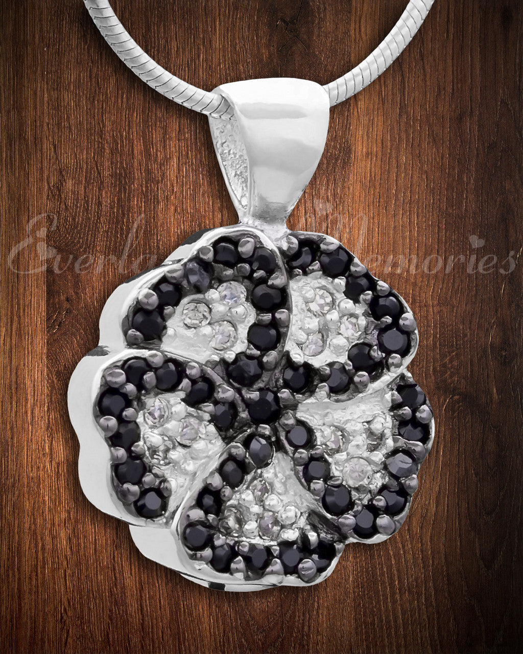 Silver Pansy Cremation Jewelry