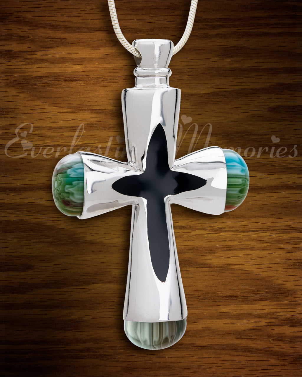 Steadfast Cross Cremation Jewelry