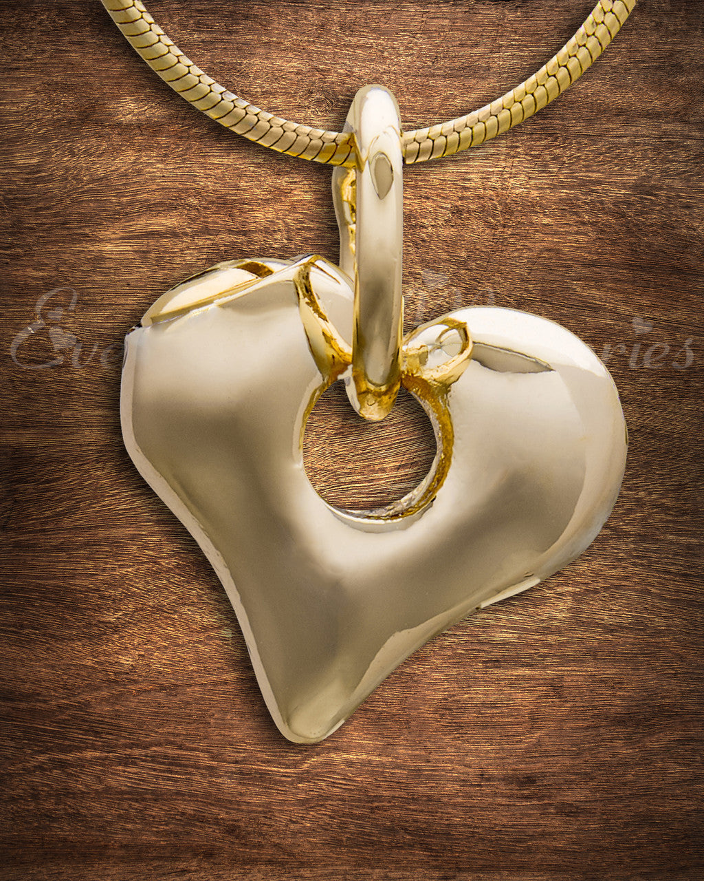 Gold Plated Keeper Heart Cremation Jewelry