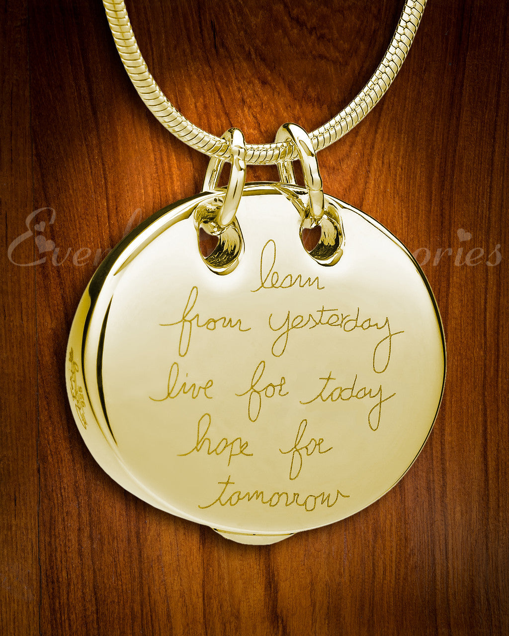 Gold Plated Wisdom Memorial Jewelry
