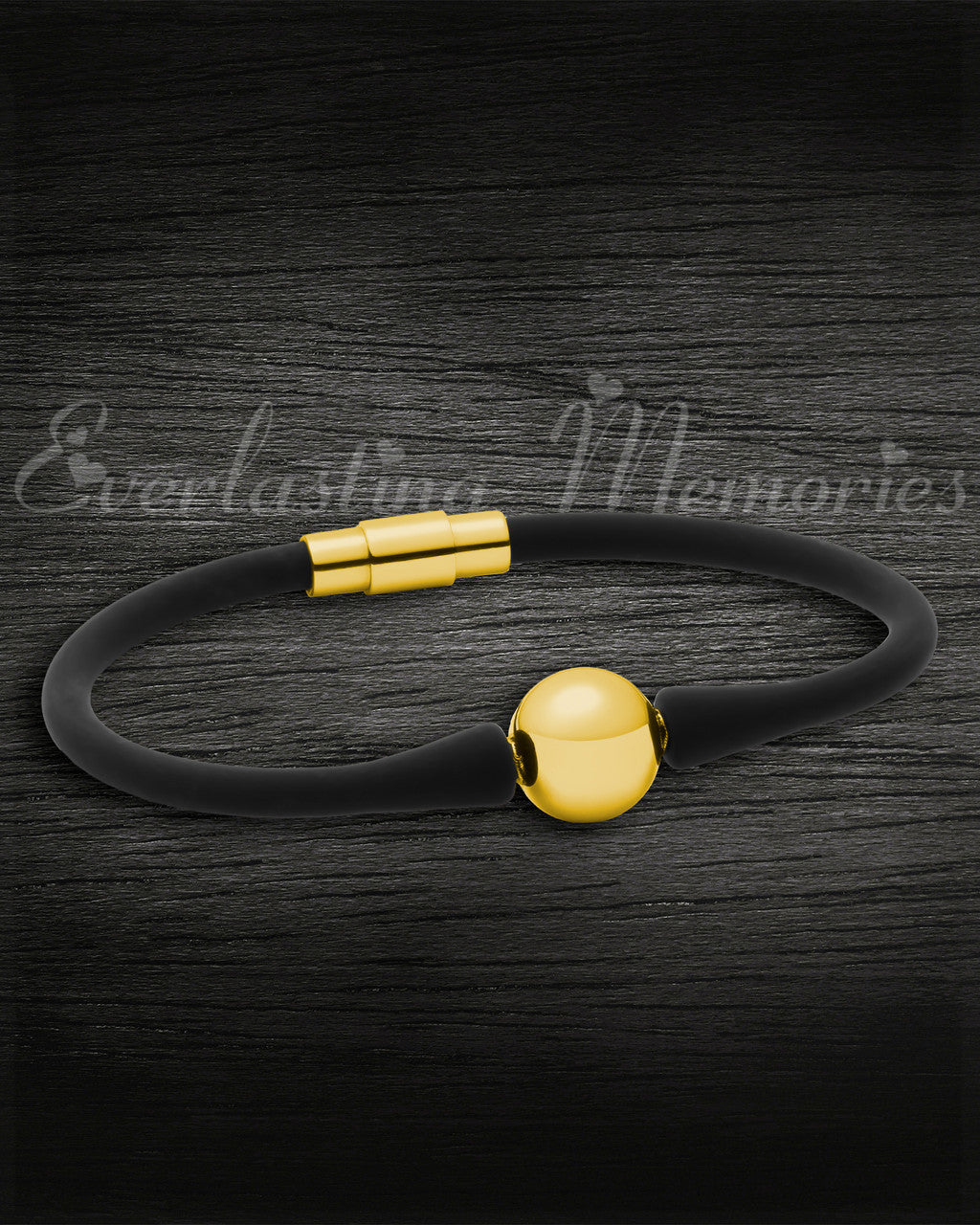 Gold Stainless Steel Simplicity Bracelet Cremation Jewelry