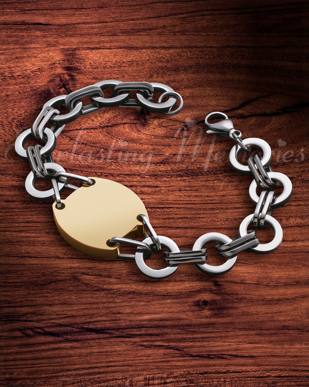 Stainless Gold Plated Valiant Bracelet Cremation Jewelry