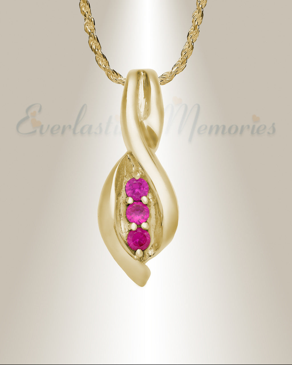 Gold Plated Wrapped in Love Memorial Locket
