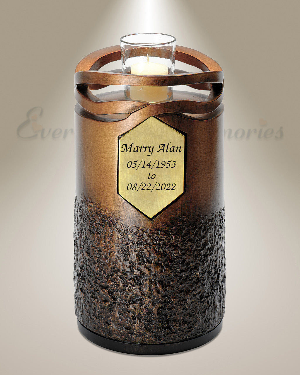Infinity Bronze With Memorium Cremation Urn
