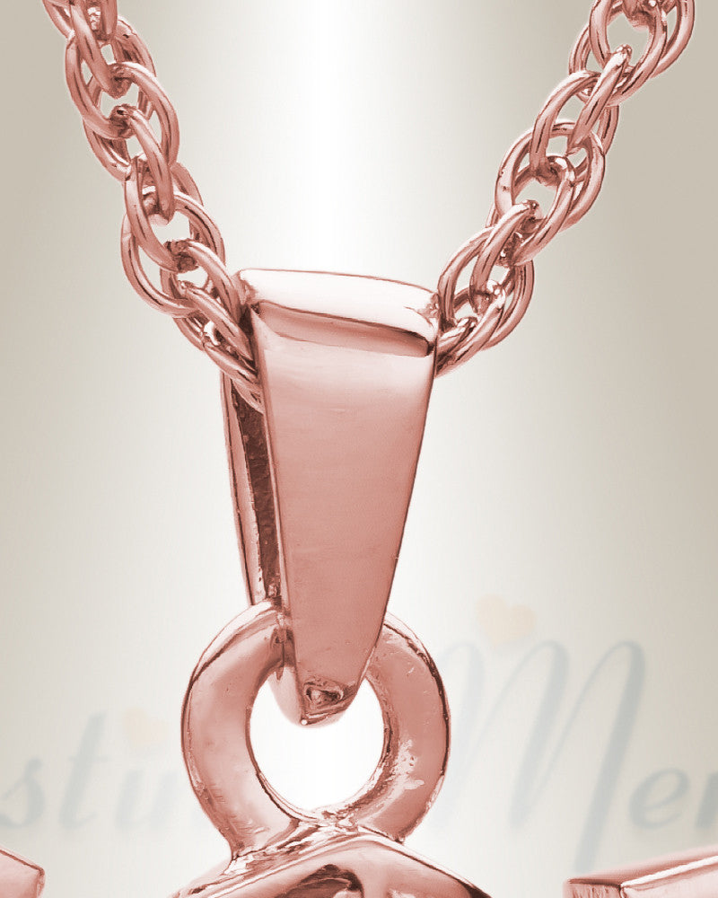 14K Rose Gold Giddy Up Cremation Keepsake