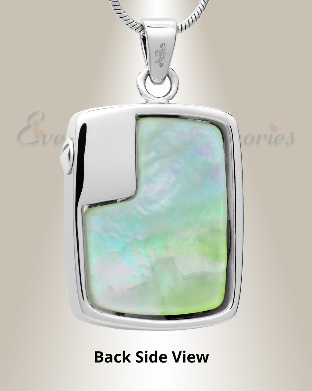Silver and Clear In Bloom Cremation Jewelry