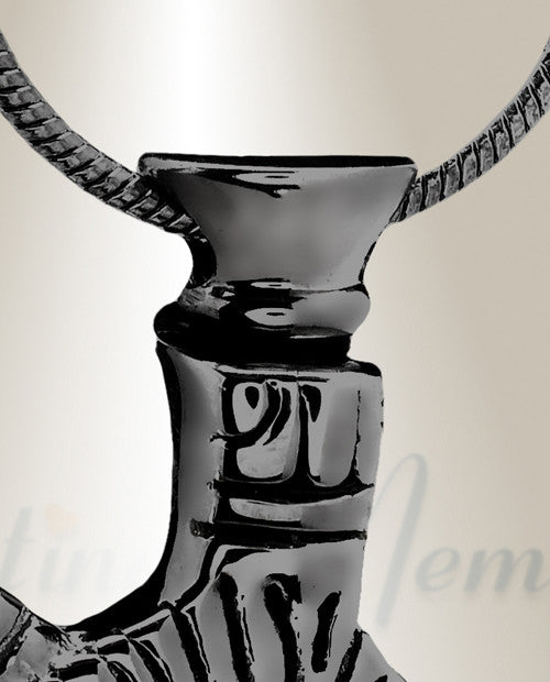 Black Turtle Memorial Ash Keepsake