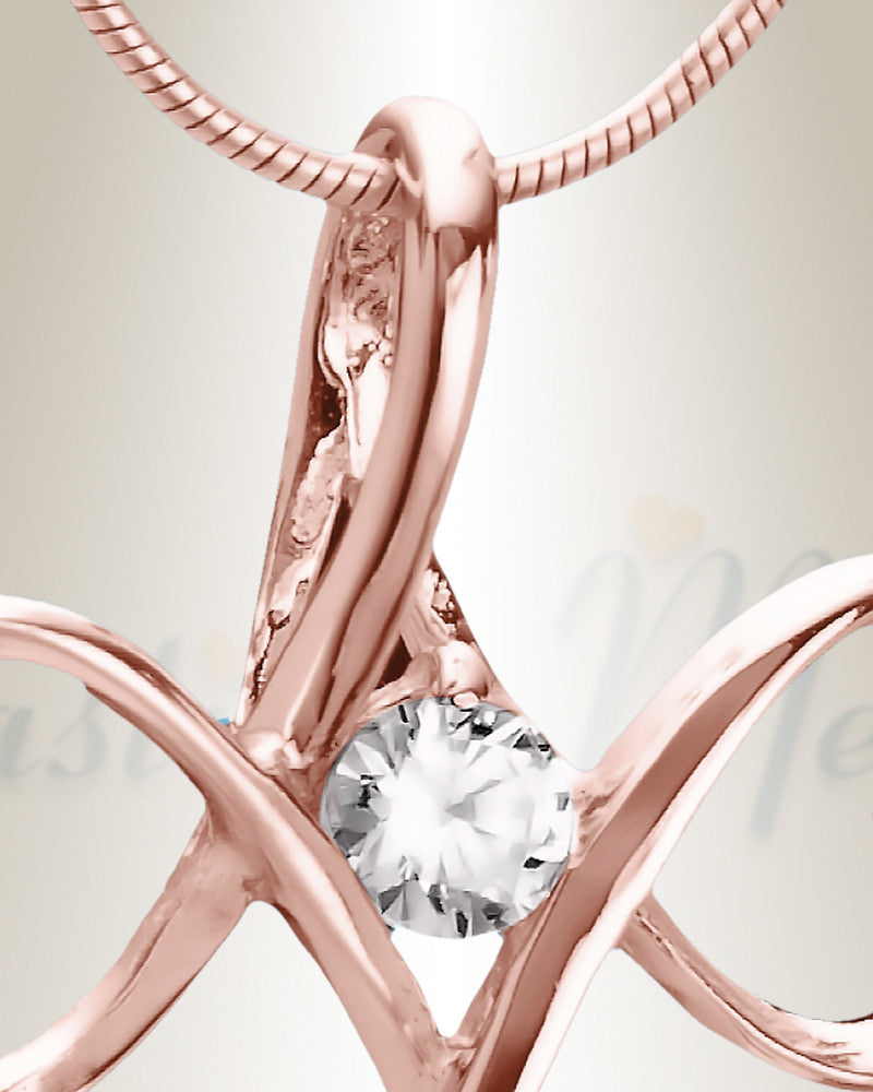 14K Rose Gold Peaceful Moments Memorial Jewelry