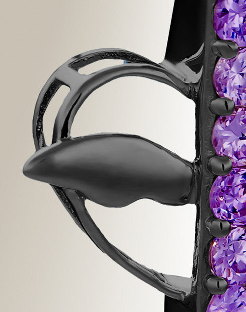 Black and Purple Joyful Feelings Cremation Jewelry