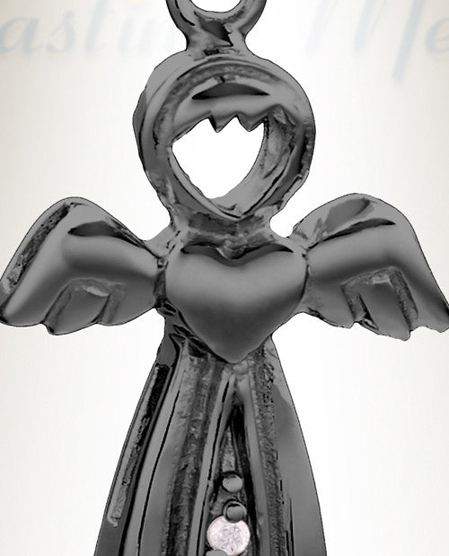 Black Virtuous Angel Memorial Jewelry
