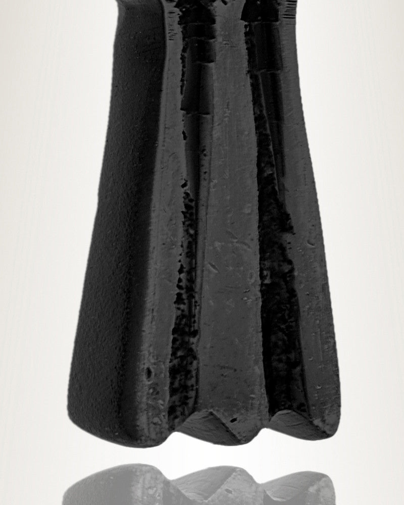 Stainless Black Cloaked Cross Memorial Pendant