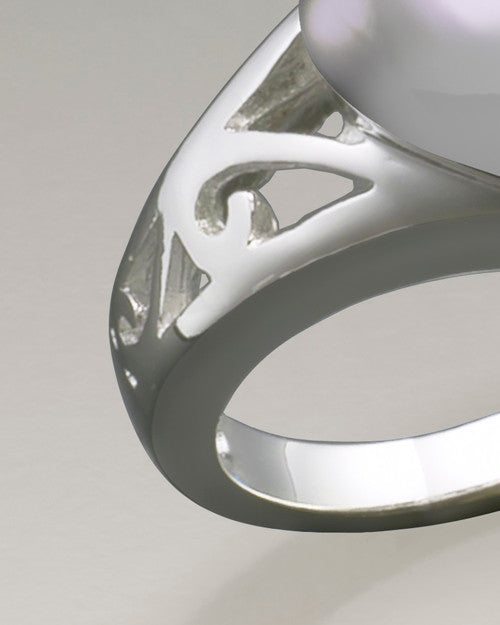 Women's White Gold Caring Heart Ring Jewelry Urn