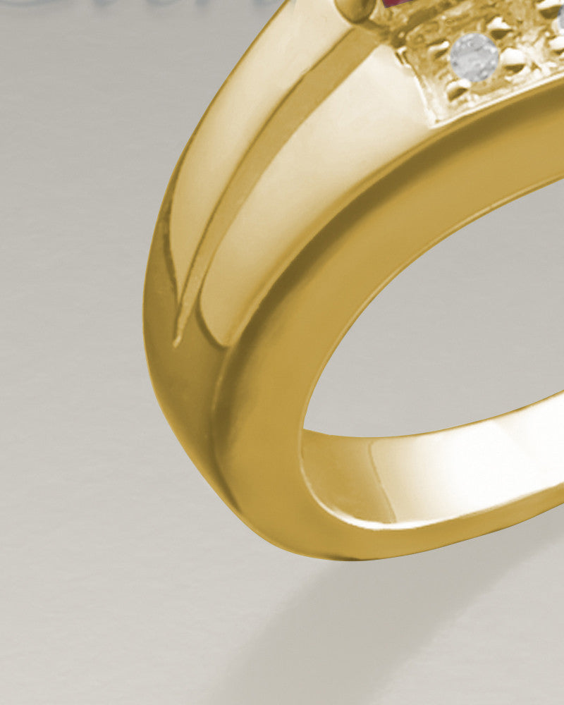Women's 14K Gold Shimmer Cremation Ring