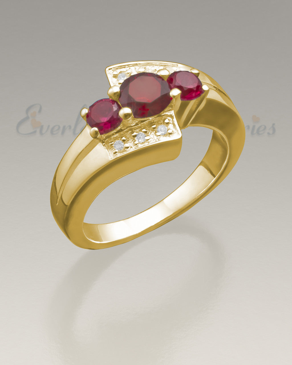 Women's 14K Gold Shimmer Cremation Ring