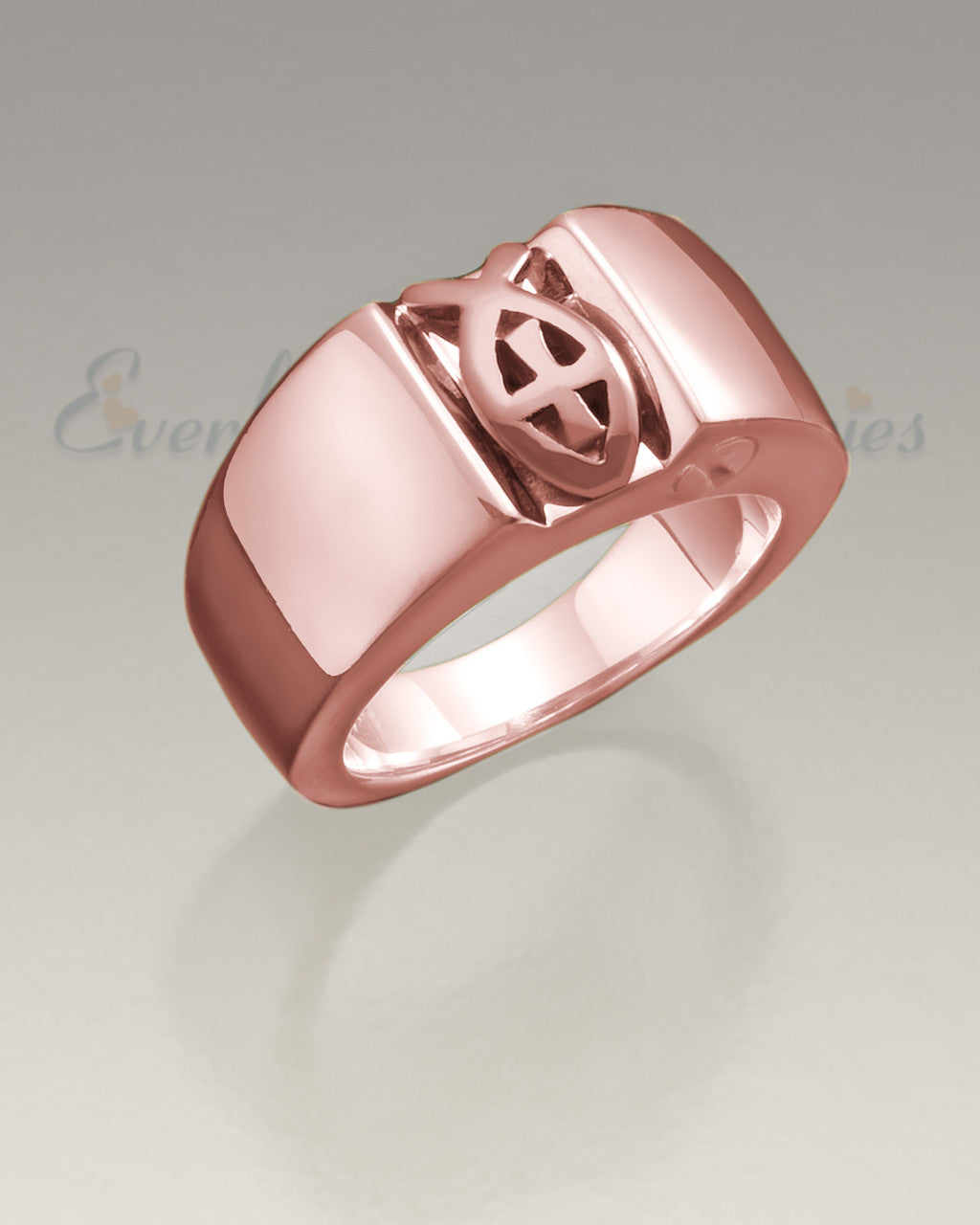 Women's 14K Rose Gold Loyal Ring Jewelry Urn